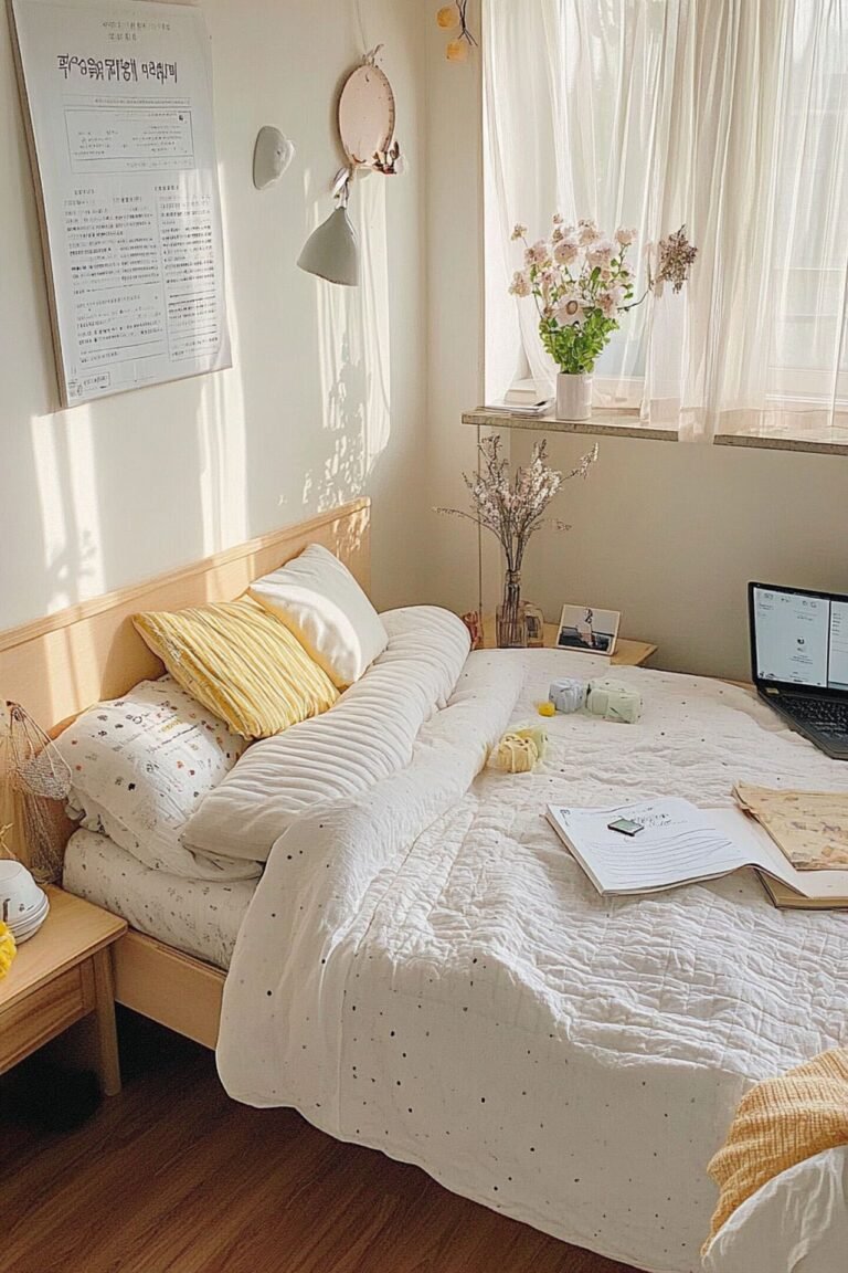 Practical Bedroom Decor: 20+ Beautiful Korean Bedroom Decor Ideas