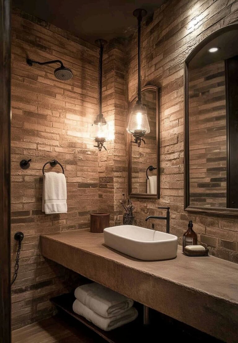 Bathroom Decor Old Bathroom: 40+ Rustic Guest Bathroom Ideas for Remodels
